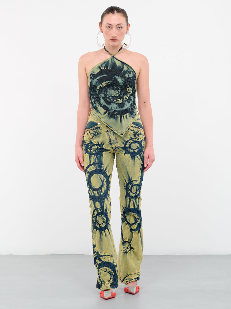 Wheelspin Denim Pants (404A-WHEELSPIN-GREEN-GLOW)