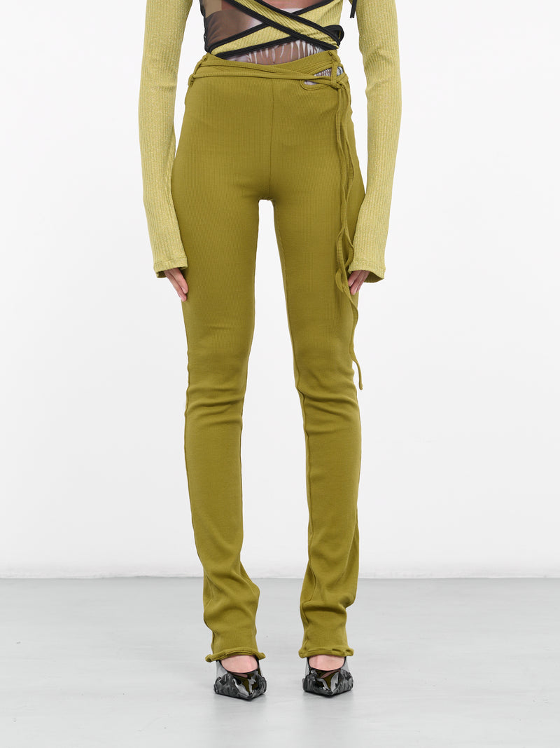 Rib Lounge Pants (407502-MILITARY-GREEN)