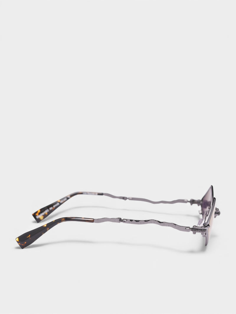 H80 Diamond Foldable Gear Sunglasses (KRSH80RH0000004N-GREY-PINK)