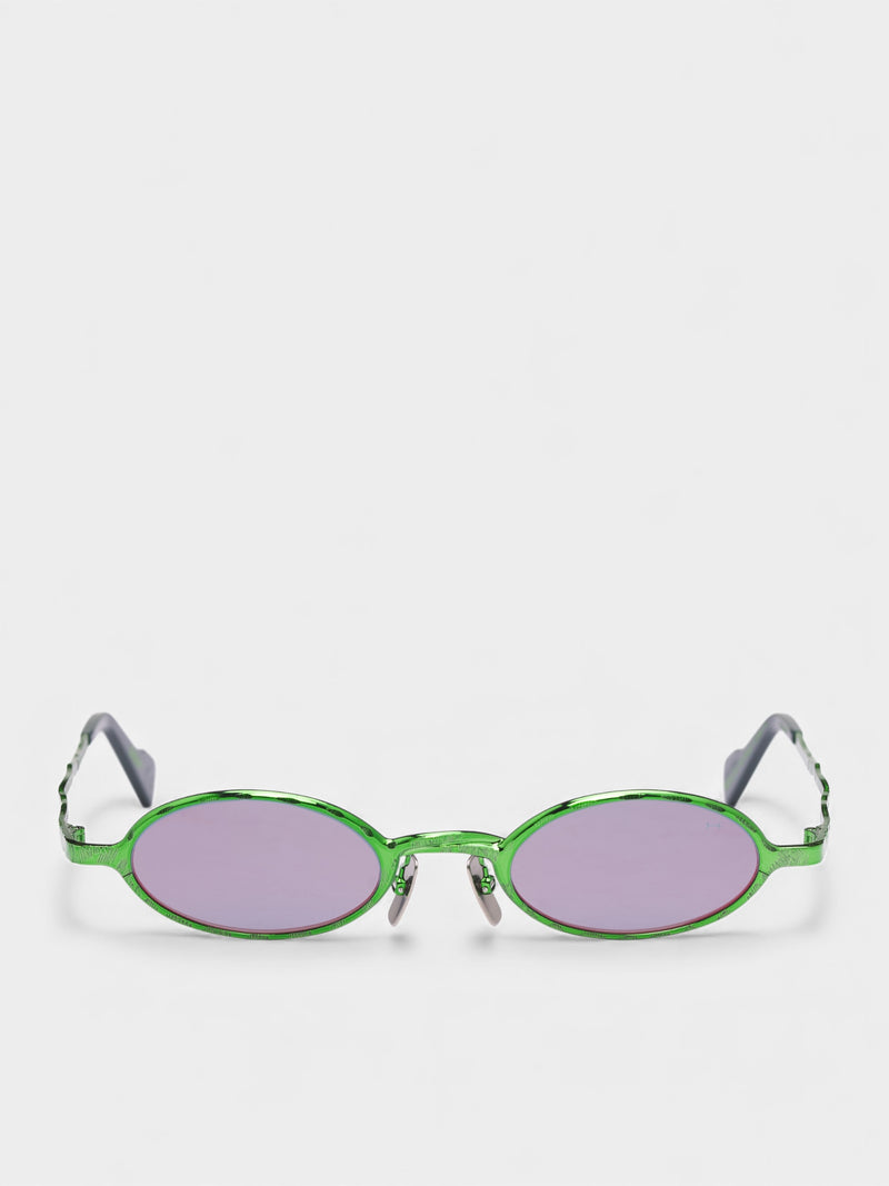Z24 Green Oval Metal Sunglasses (KRSZ24HB0000004R-INFRARED)