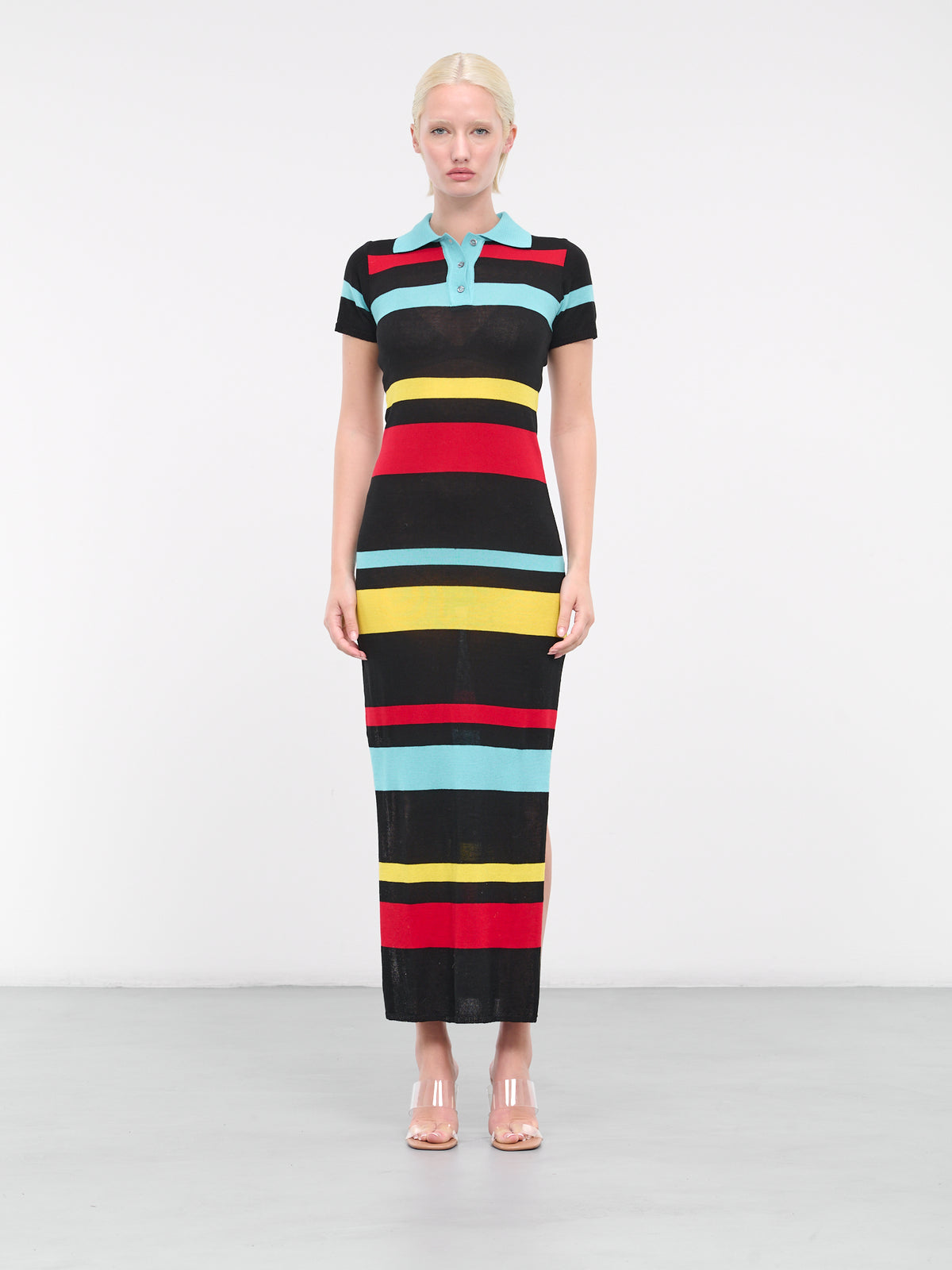 Polo Dress (4131-3998-GREEN-BLACK-RED-YELL)