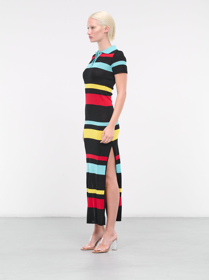 Polo Dress (4131-3998-GREEN-BLACK-RED-YELL)