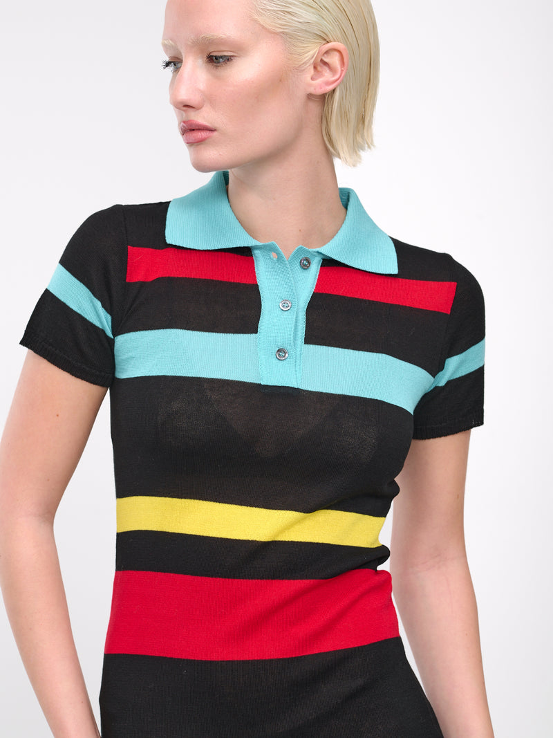 Polo Dress (4131-3998-GREEN-BLACK-RED-YELL)