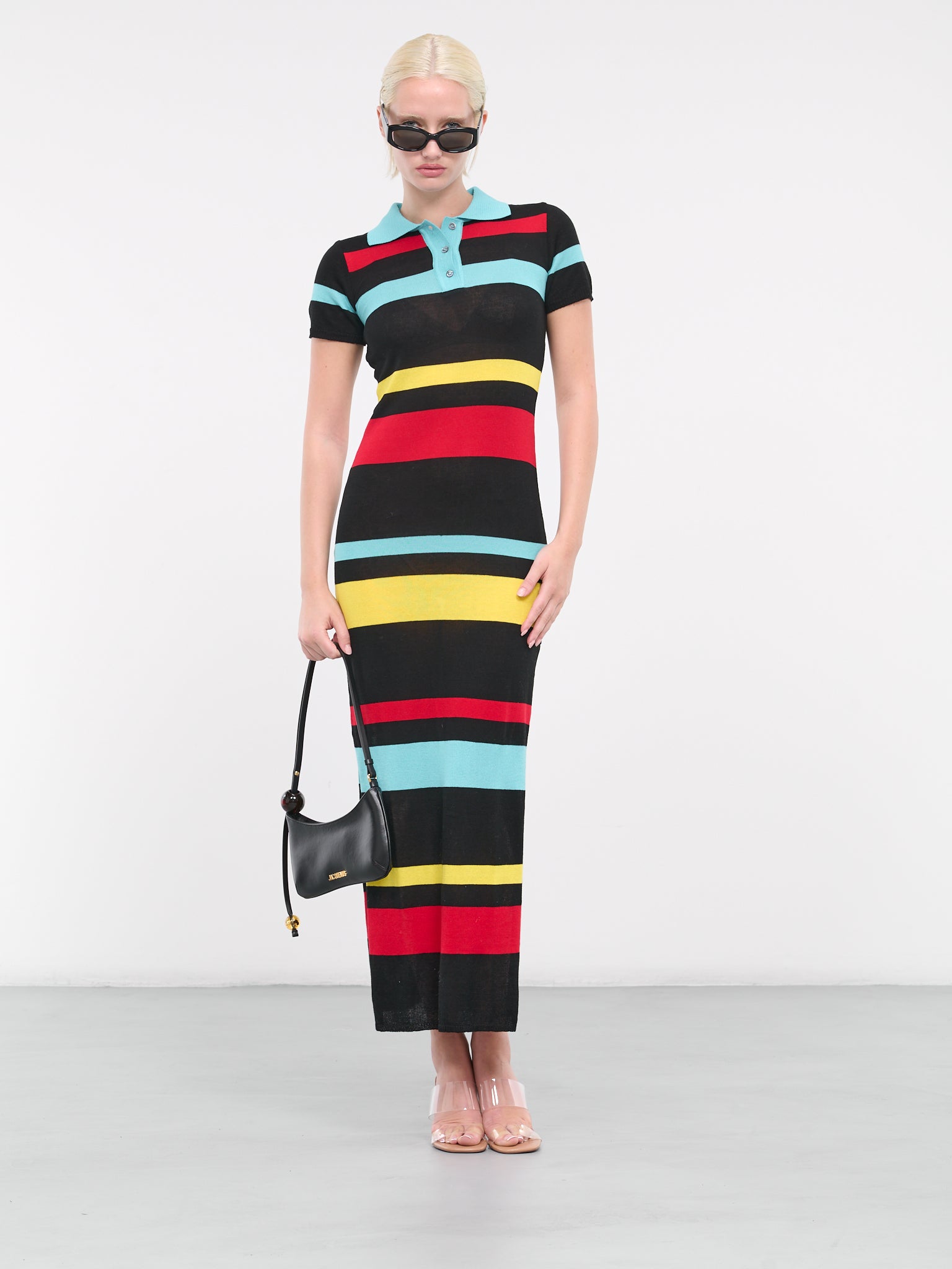 Polo Dress (4131-3998-GREEN-BLACK-RED-YELL)