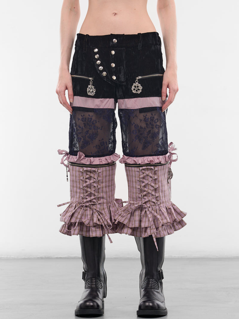 Kickfull Patchwork Hybrid Capri Pants (4163-KICKFULL-MULTI)