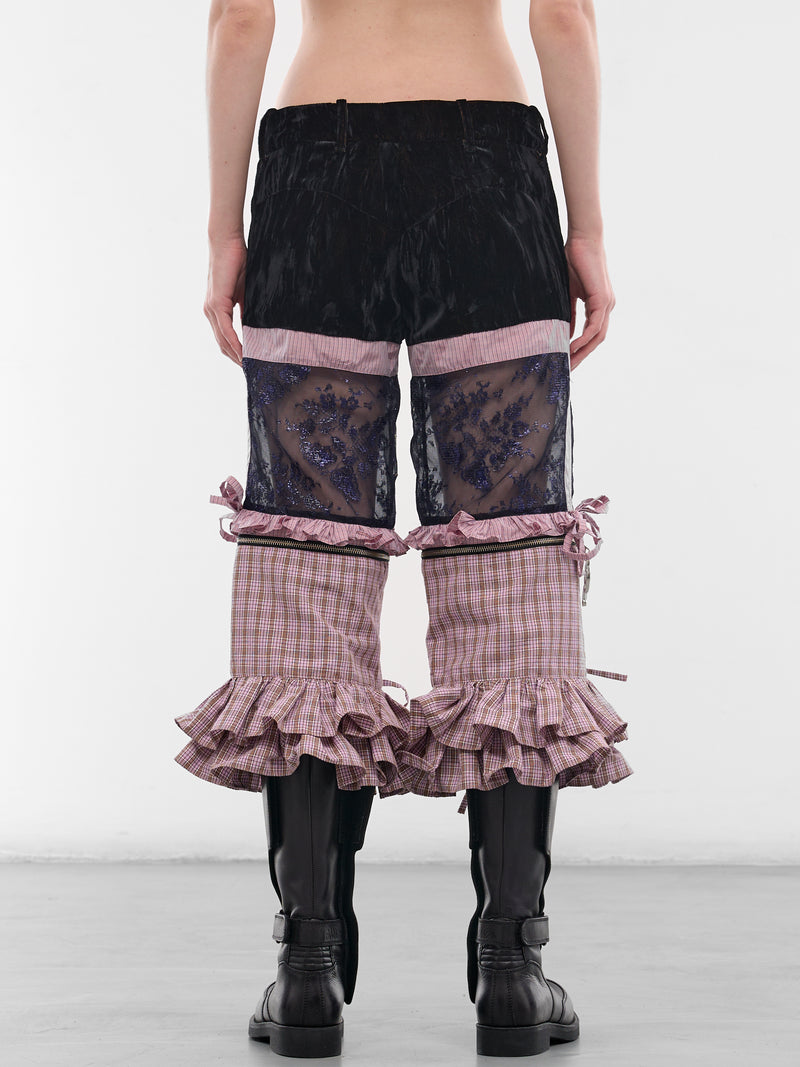 Kickfull Patchwork Hybrid Capri Pants (4163-KICKFULL-MULTI)