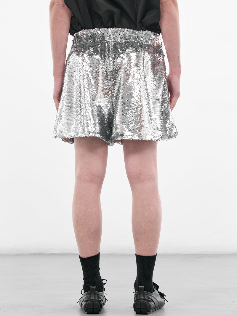 Silver Prince Charming Sequin Shorts (4210-1300-SILVER)