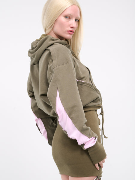 Profile Hoodie Dress (432-510-OLIVE)
