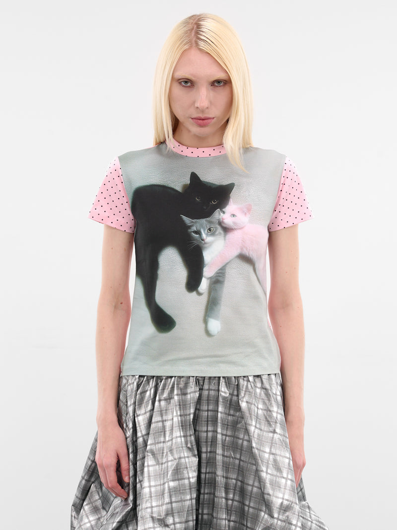 Kitten Trio Print Baby Tee (46-KITTEN-TRIO-MULTICOLOR)