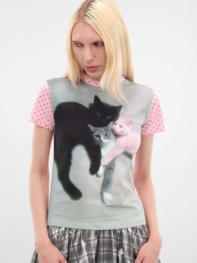 Kitten Trio Print Baby Tee (46-KITTEN-TRIO-MULTICOLOR)