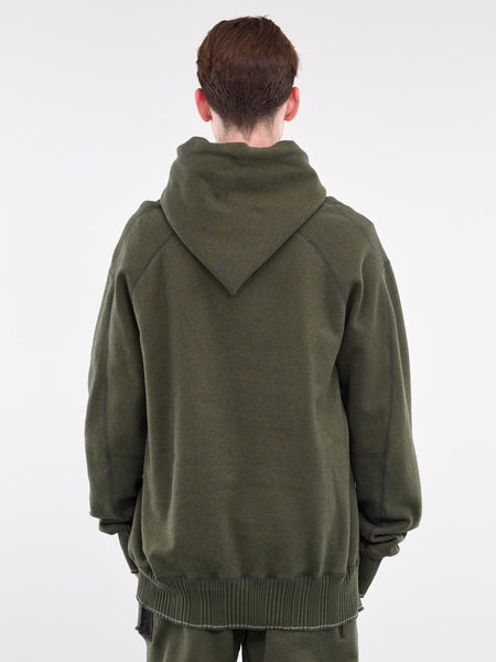 Taichi Murakami H.Lorenzo Displacement Hoodie 4871 GREEN DARK GREY 7 Green