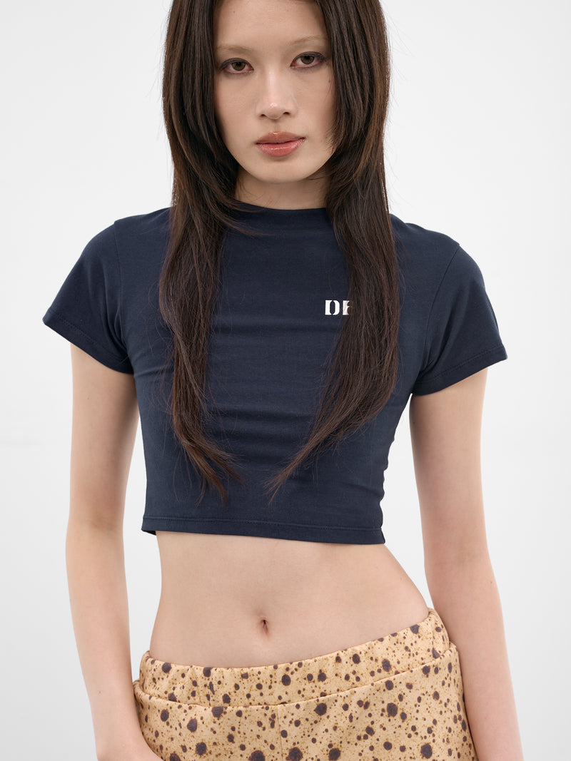 DOUBLET Logo Graphic Cropped Tee | H.Lorenzo - detail 1