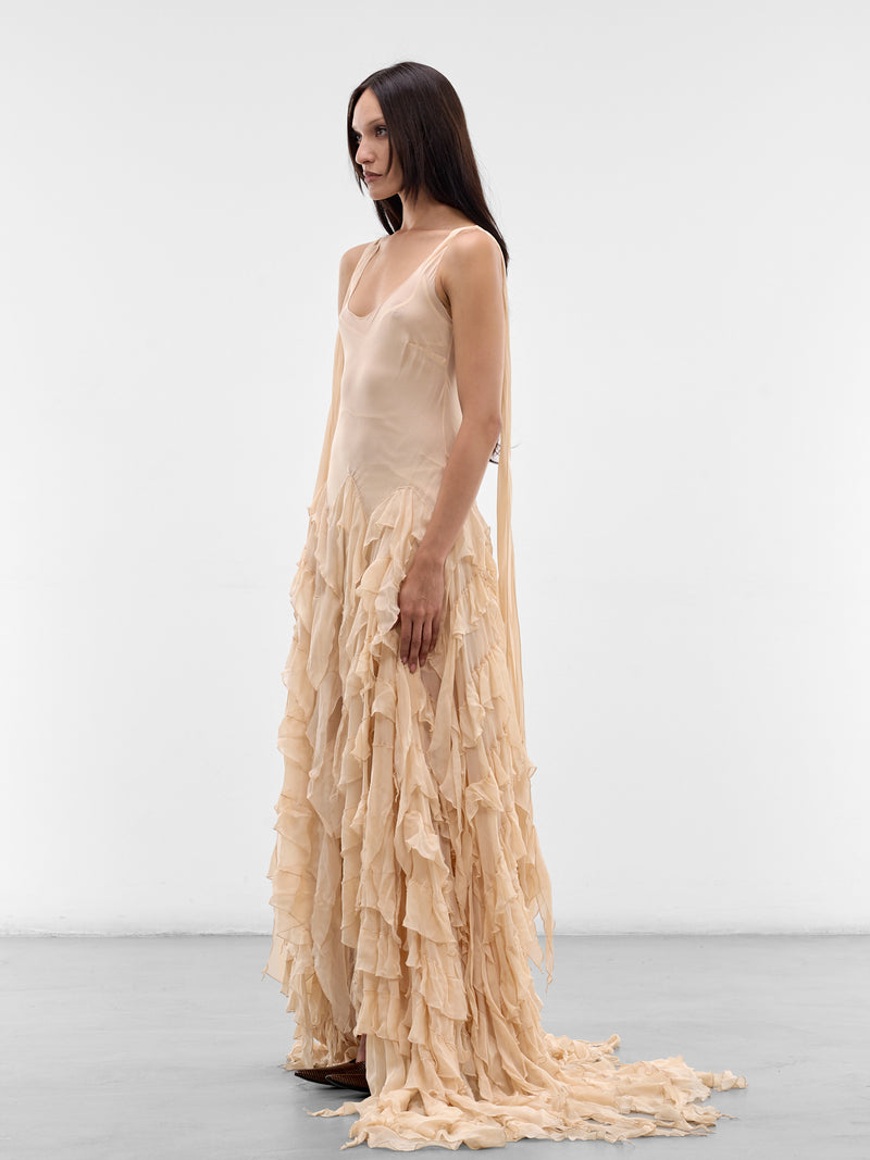 BLUMARINE Ruffle Gown | H.Lorenzo - side