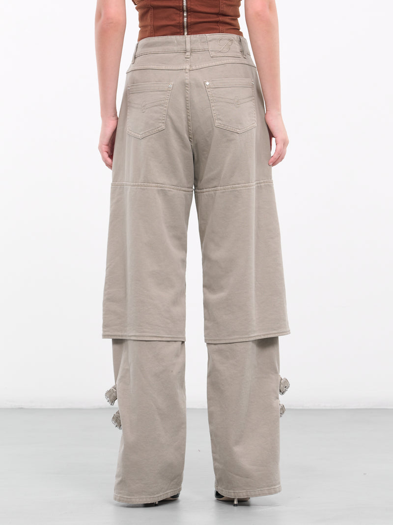 Buckle Boyfriend Jeans (4J046A-N0802-MUSHROOM)