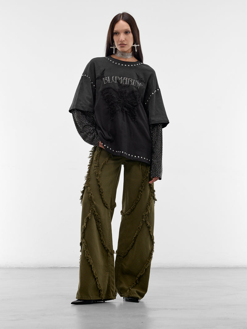 BLUMARINE Distressed Boyfriend Jeans | H.Lorenzo - styled