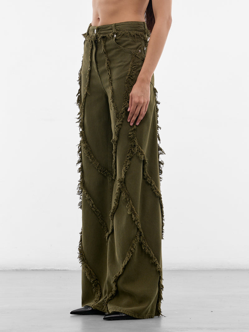BLUMARINE Distressed Boyfriend Jeans | H.Lorenzo - side