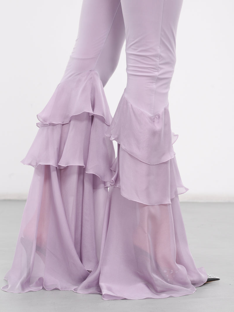 Chiffon Ruffle Pants (4P039A-N0710-LAVENDER)