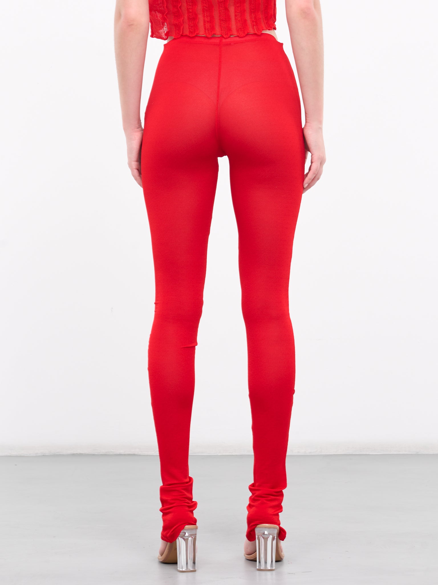 Fitted Leggings (4P050A-N0313-LIPSTICK-RED)