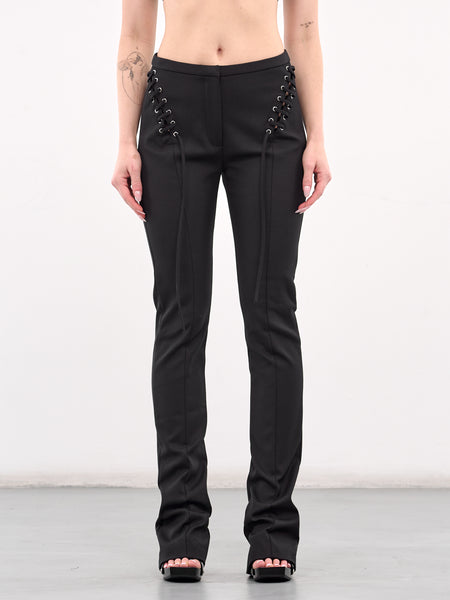 パンツ Blumarine PANTS (4P094A N0990) Compact Cotton Pants (4P088A-N0990-BLACK)