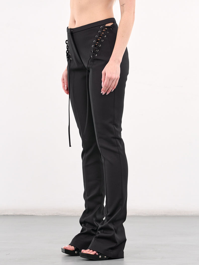 Compact Cotton Pants (4P088A-N0990-BLACK)