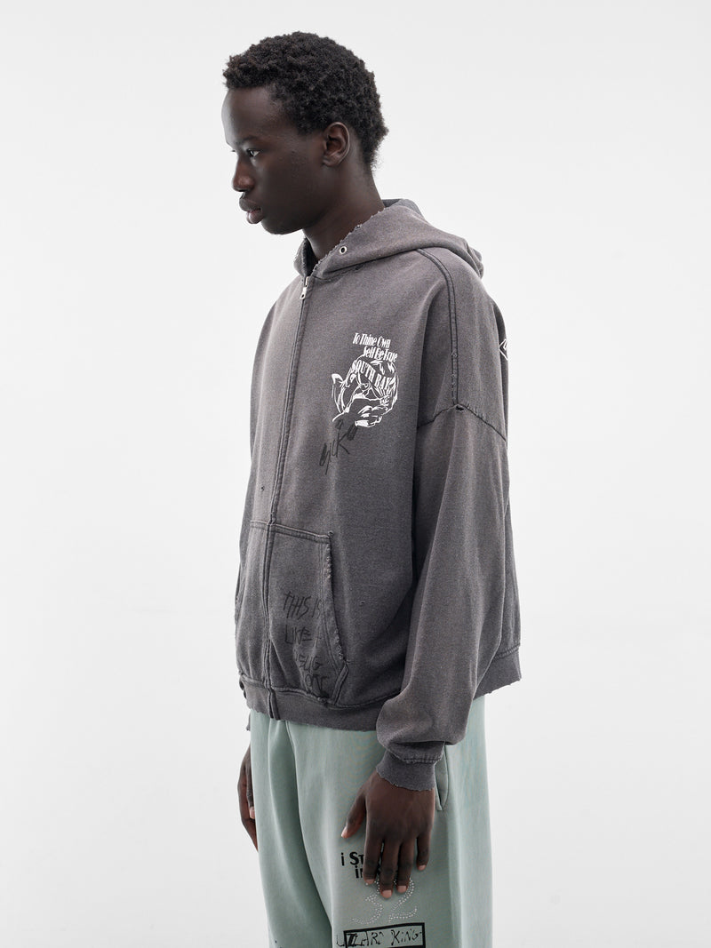 Carrying The Message Zip Hoodie (4U003Q1010-BLACK)