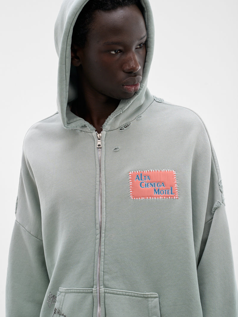 Green Alta Cienega Zip Hoodie (4U008Q1010-GREEN)