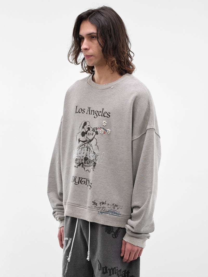 Gray Mythyss Cotton Crewneck Sweatshirt (4U010Q1010-GRAY)
