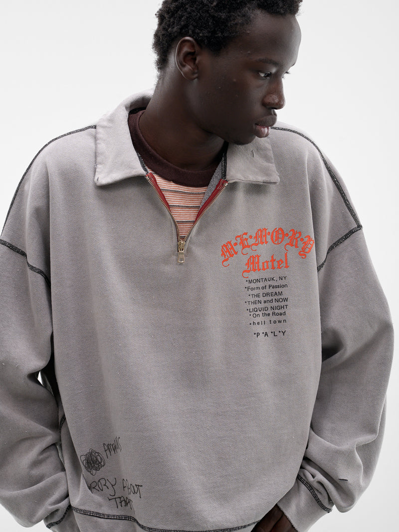 Sorry 'Bout That Quarter Zip (4U014Q1010-GRAY)
