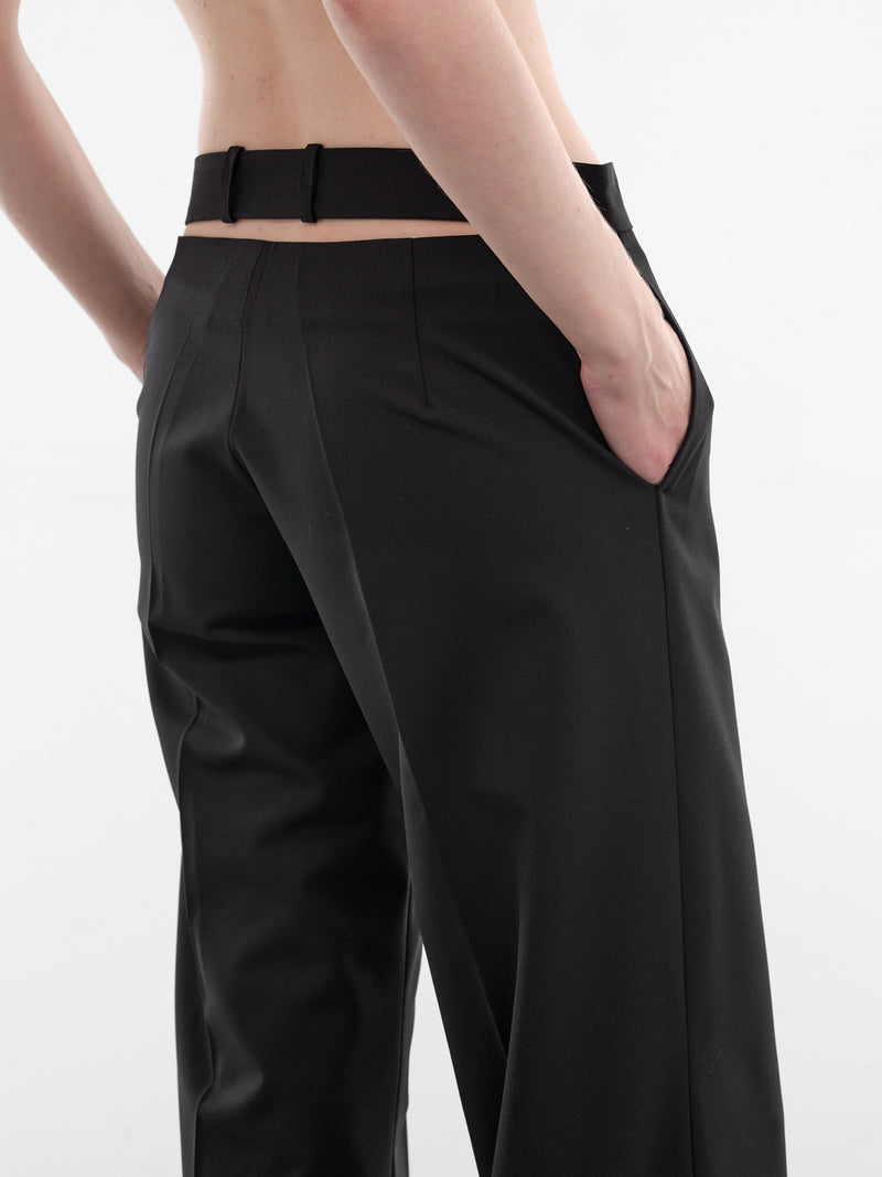 Black Wool Display Trousers (5011-1000-2-BLACK)