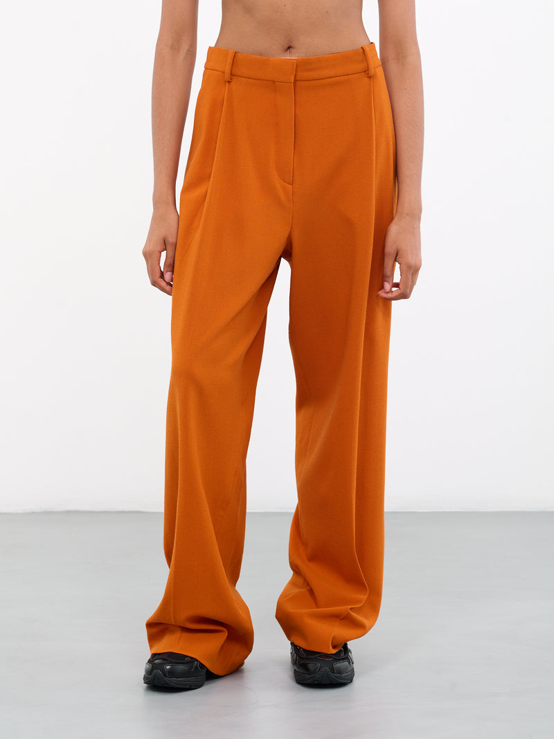 Classic Trousers (5024-W093-CREPE-BURNED-ORANGE)