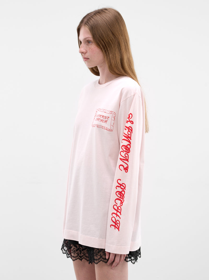 Pink Pillowcase Logo Long Sleeve (5194P63ABC-W-0569-PINK-RED)