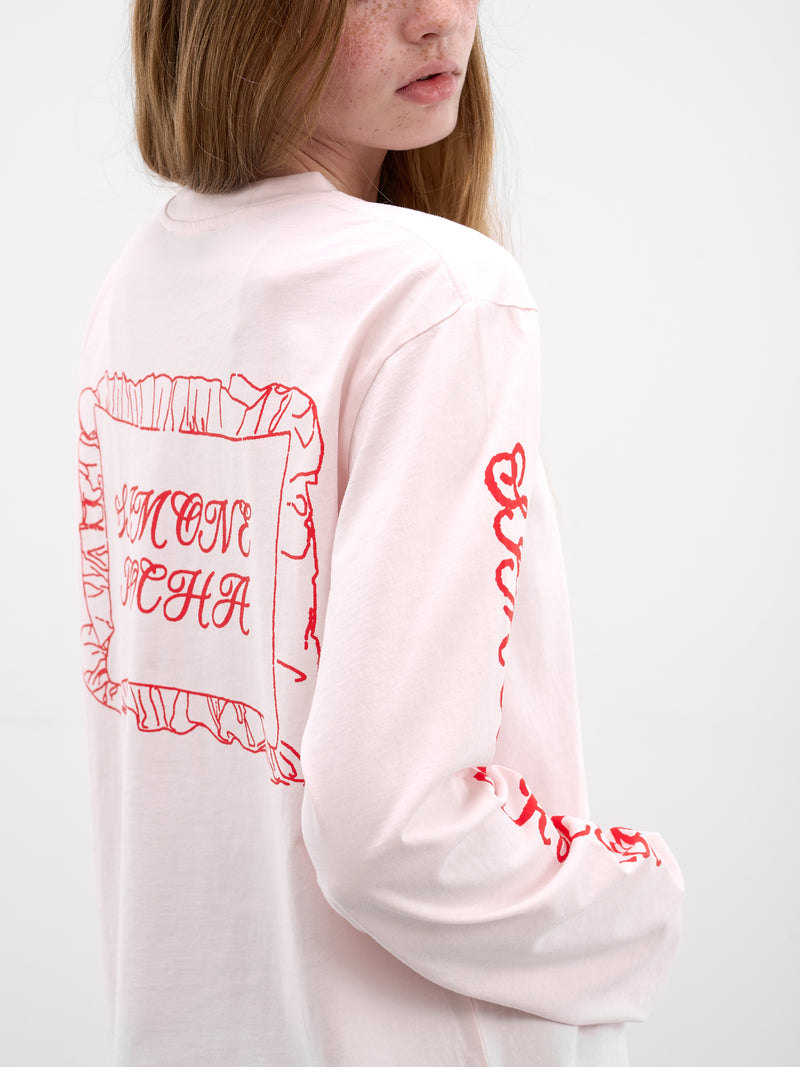 Pink Pillowcase Logo Long Sleeve (5194P63ABC-W-0569-PINK-RED)