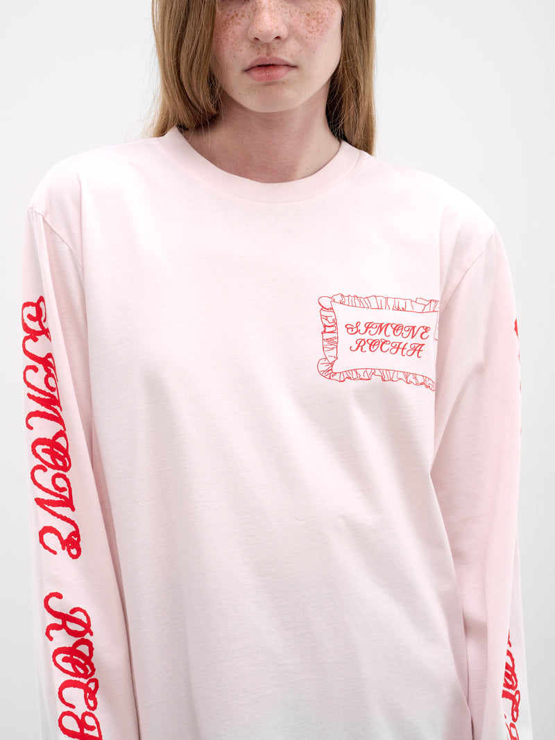 Pink Pillowcase Logo Long Sleeve (5194P63ABC-W-0569-PINK-RED)