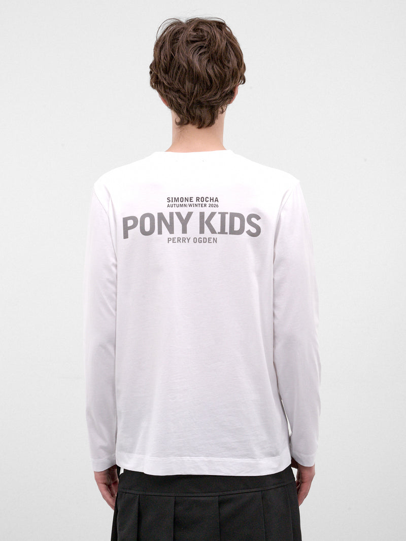 White Pony Kids Print Tee (5194P73B-M-0569-WHITE)