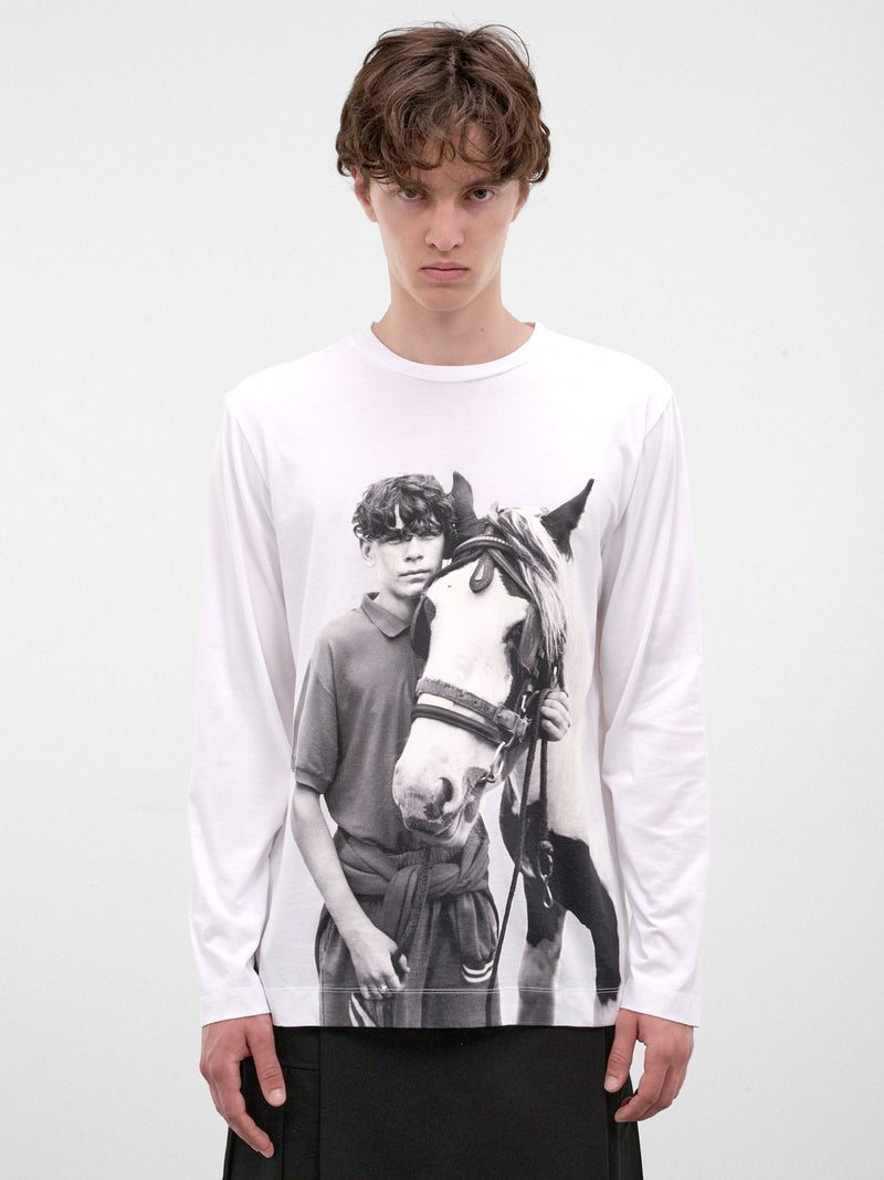 White Pony Kids Print Tee (5194P73B-M-0569-WHITE)