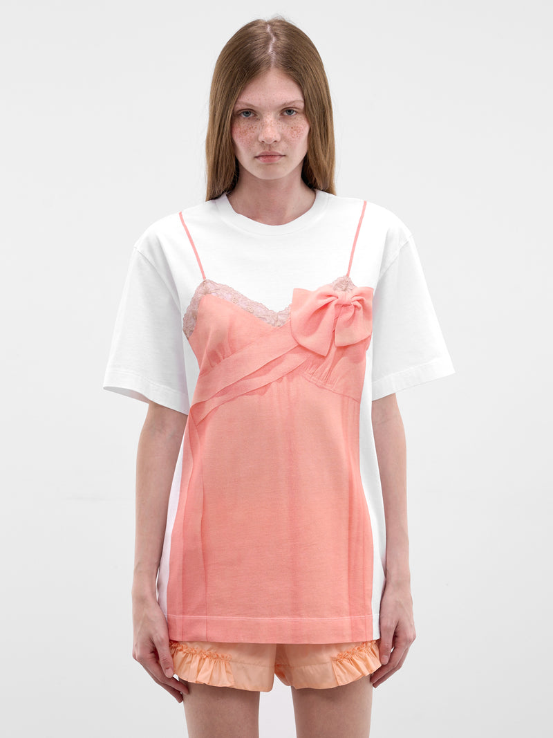 Trompe L'oeil Slip Dress Tee (5195P70AP70B-0569-WHITE-CLEMEN)