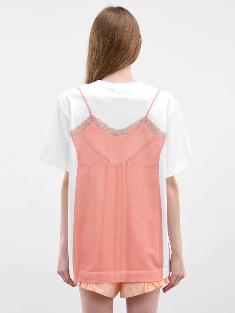 Trompe L'oeil Slip Dress Tee (5195P70AP70B-0569-WHITE-CLEMEN)