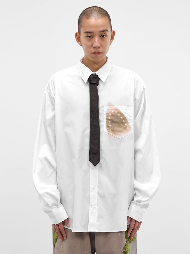 DOUBLET Deer Leather Necktie | H.Lorenzo - front