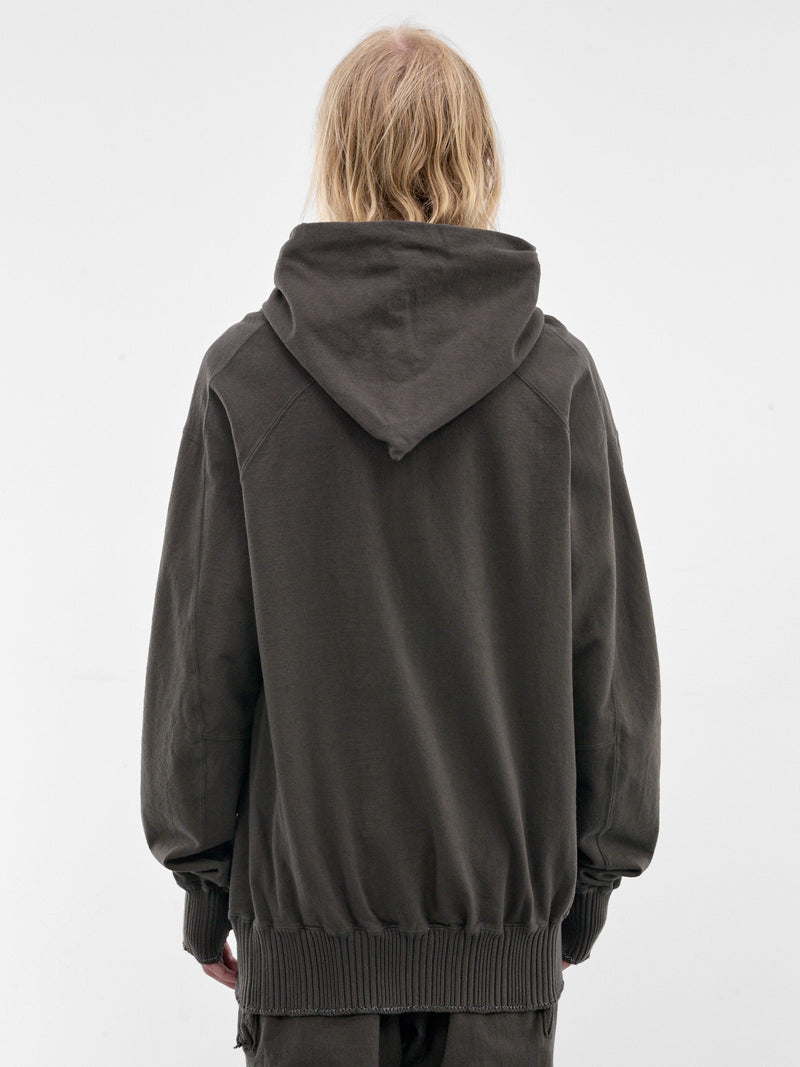 Gray Displacement Deconstructed Hoodie (5225-DARK-GREY)