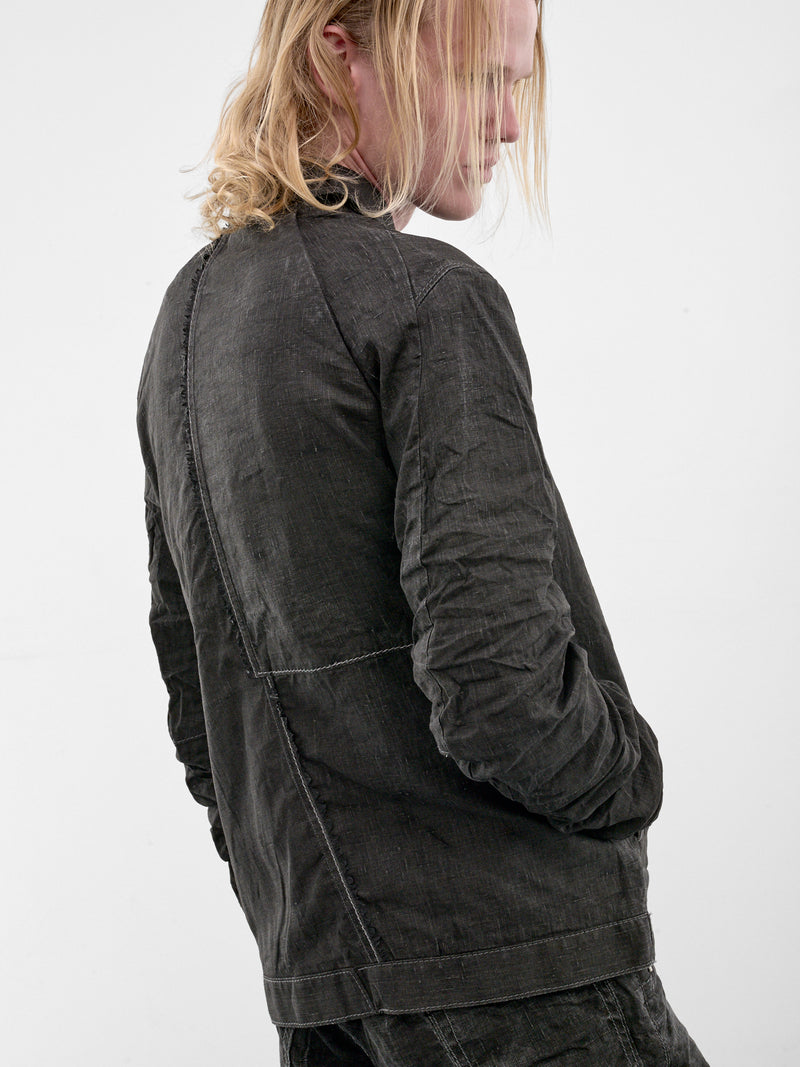 Carbon Displacement Linen Jean Jacket (5233-CARBON)