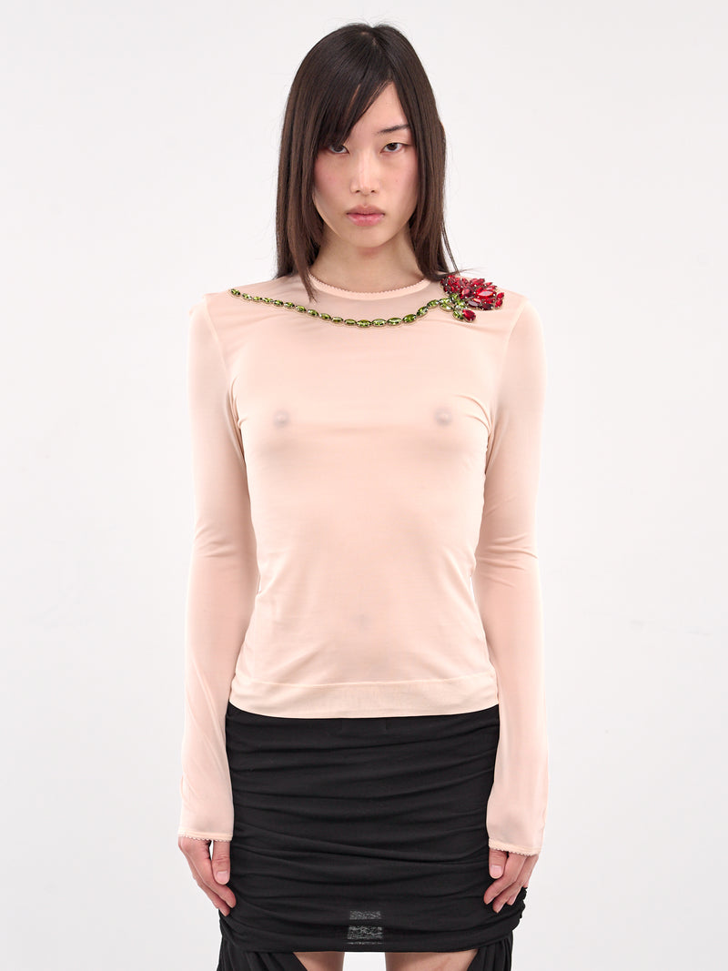 SIMONE ROCHA Sheer Ballet Top | H.Lorenzo - front