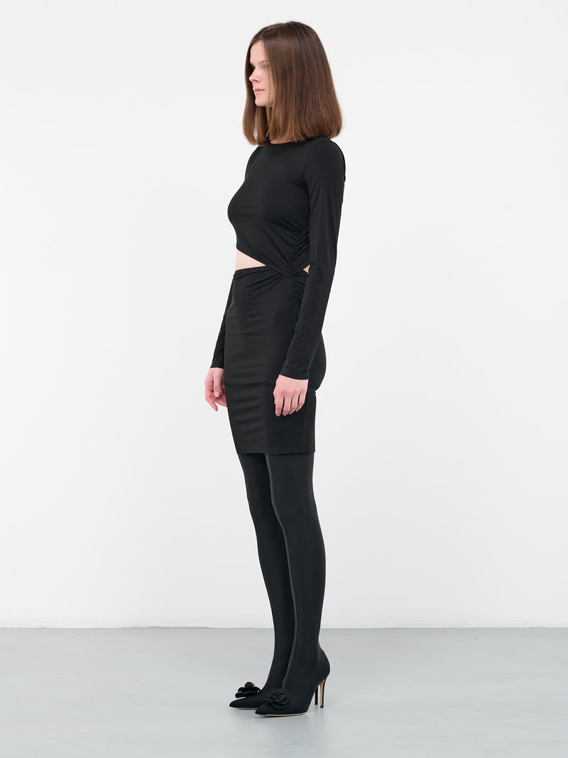 WOLFORD x N°21 Cut-Out Dress | H.Lorenzo - side