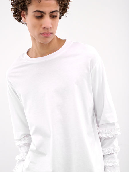 OHGA FRILL short sleeves ホワイト OHGA FRILL short sleeves ホワイト