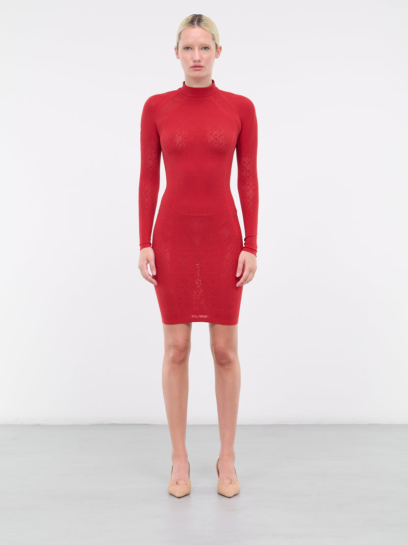 Simkhai Logo Dress (53284-3199-AUTUMN-RED)