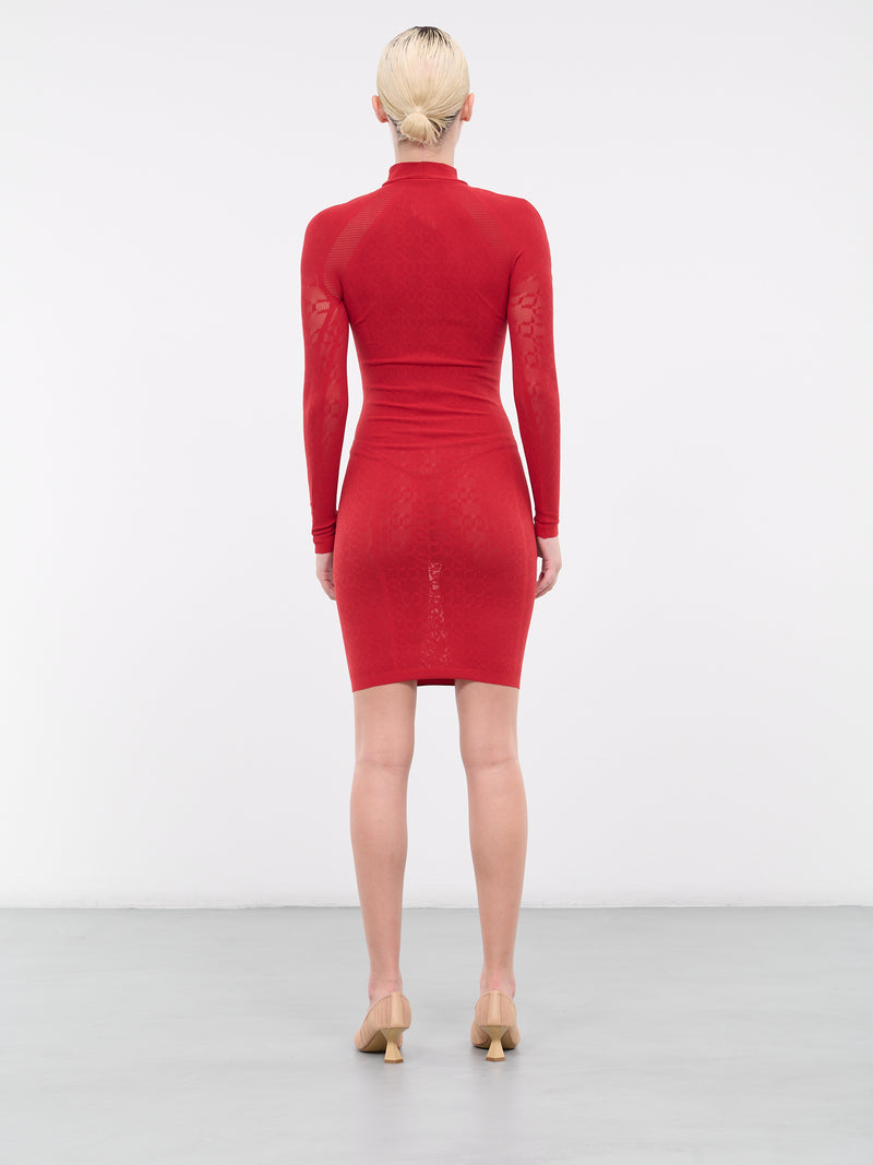 Simkhai Logo Dress (53284-3199-AUTUMN-RED)