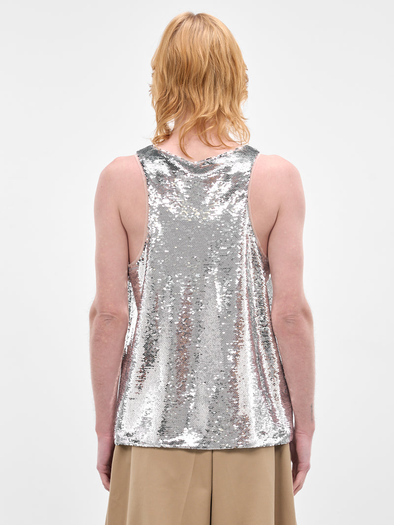 Silver Prince Charming Sequin Tank (5432-1300-SILVER)