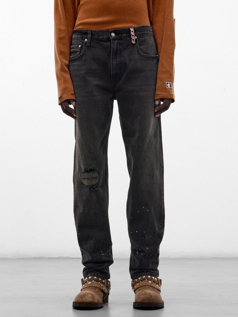 Light Black Idole Straight Jeans (5M011Q3018LBK-LIGHT-BLACK)