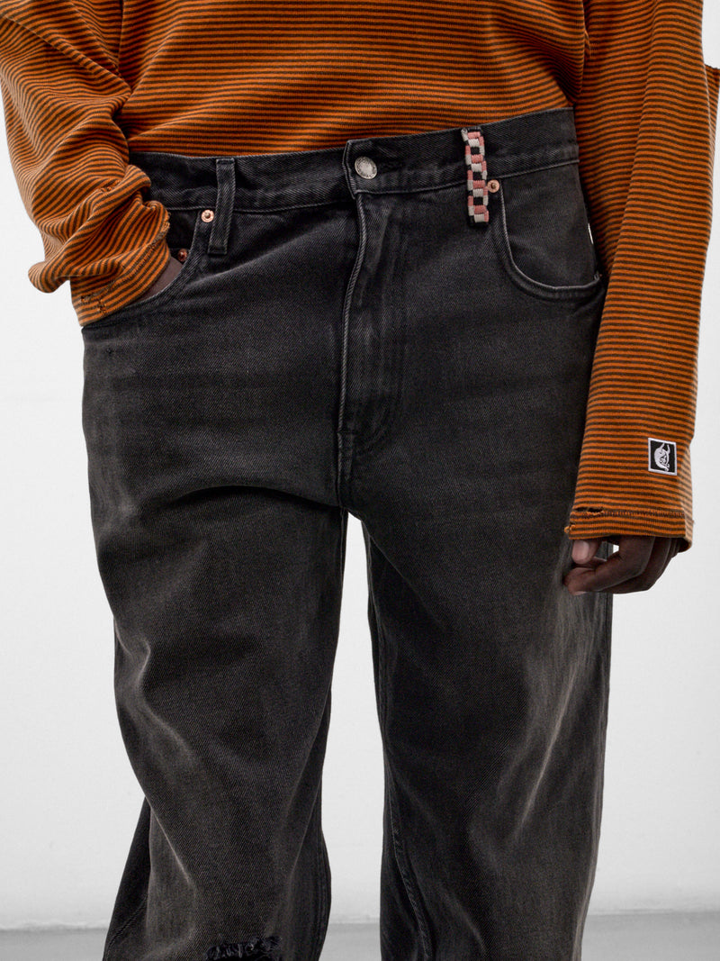 Light Black Idole Straight Jeans (5M011Q3018LBK-LIGHT-BLACK)