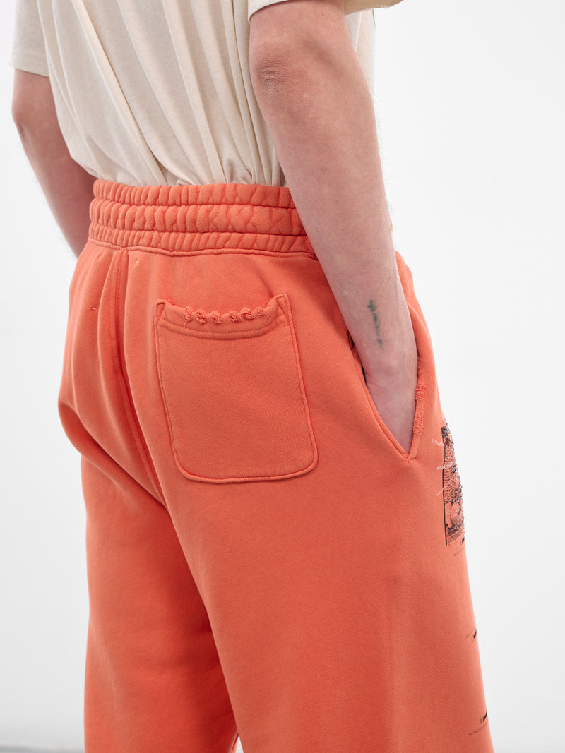 Paly x Rolling Stones No Expectations Sweatpants (5U001Q2021-ORANGE)