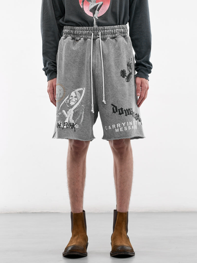 Carry The Message Sweat Shorts (5U019Q1010-GRAY)